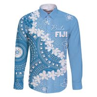Bula Fiji Women's Day Family Matching Puletasi and Hawaiian Shirt Turquoise Masi Tapa