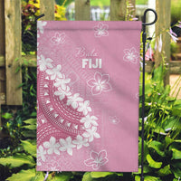 Bula Fiji Women's Day Garden Flag Pink Masi Tapa