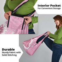 Bula Fiji Women's Day Grocery Bag Pink Masi Tapa