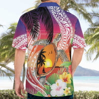 Polynesian Dreamy Turtle Hawaiian Shirt Sunset Scenery LT7 - Polynesian Pride