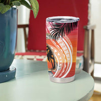 Polynesian Dreamy Turtle Tumbler Cup Sunset Scenery LT7 - Polynesian Pride