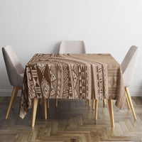 Bula Fiji Vintage Tapa Tablecloth Kaivity Masi Wave Motifs - Mocha LT7 - Polynesian Pride