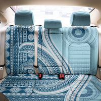 Bula Fiji Vintage Tapa Back Car Seat Cover Kaivity Masi Wave Motifs - Turquoise LT7 - Polynesian Pride