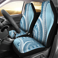 Bula Fiji Vintage Tapa Car Seat Cover Kaivity Masi Wave Motifs - Turquoise LT7 - Polynesian Pride