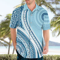 Bula Fiji Vintage Tapa Hawaiian Shirt Kaivity Masi Wave Motifs - Turquoise LT7 - Polynesian Pride