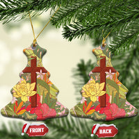Mahalo Hawaii - Ka Pule a ka Haku Ceramic Ornament Tropical Flowers
