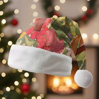 Mahalo Hawaii - Ka Pule a ka Haku Christmas Santa Hat Tropical Flowers