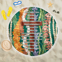 Mahalo Hawaii - Ka Pule a ka Haku Beach Blanket Mixed Lei