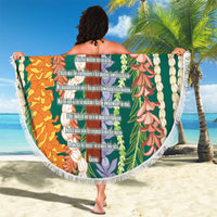Mahalo Hawaii - Ka Pule a ka Haku Beach Blanket Mixed Lei