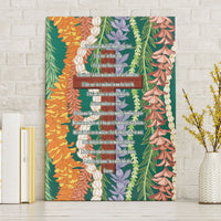Mahalo Hawaii - Ka Pule a ka Haku Canvas Wall Art Mixed Lei