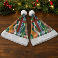 Mahalo Hawaii - Ka Pule a ka Haku Christmas Santa Hat Mixed Lei