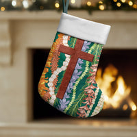 Mahalo Hawaii - Ka Pule a ka Haku Christmas Stocking Mixed Lei