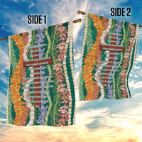 Mahalo Hawaii - Ka Pule a ka Haku Garden Flag Mixed Lei
