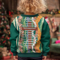 Mahalo Hawaii - Ka Pule a ka Haku Kid Ugly Christmas Sweater Mixed Lei