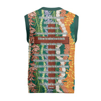 Mahalo Hawaii - Ka Pule a ka Haku Christmas Knitted V-Neck Vest Mixed Lei
