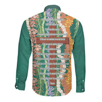 Mahalo Hawaii - Ka Pule a ka Haku Long Sleeve Button Shirt Mixed Lei