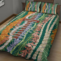 Mahalo Hawaii - Ka Pule a ka Haku Quilt Bed Set Mixed Lei