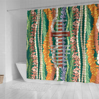 Mahalo Hawaii - Ka Pule a ka Haku Shower Curtain Mixed Lei