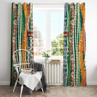 Mahalo Hawaii - Ka Pule a ka Haku Window Curtain Mixed Lei