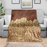 Niue Hiapo Motif Blanket Tapa Classic LT7 - Polynesian Pride