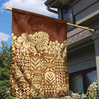 Niue Hiapo Motif Garden Flag Tapa Classic LT7 - Polynesian Pride