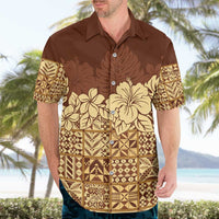 Niue Hiapo Motif Hawaiian Shirt Tapa Classic LT7 - Polynesian Pride
