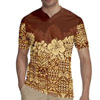 Niue Hiapo Motif Rugby Jersey Tapa Classic LT7 - Polynesian Pride