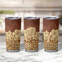 Niue Hiapo Motif Tumbler Cup Tapa Classic LT7 - Polynesian Pride