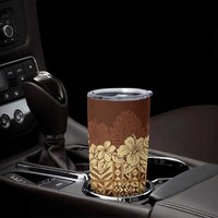 Niue Hiapo Motif Tumbler Cup Tapa Classic LT7 - Polynesian Pride