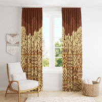 Niue Hiapo Motif Window Curtain Tapa Classic LT7 - Polynesian Pride