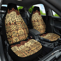 Niue Hiapo Motif Car Seat Cover Tapa Classic - Black Ver