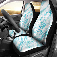 Sharks Couple Dreamy Polynesians Floral Sea Car Seat Cover Turquoise LT7 - Polynesian Pride