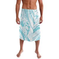 Sharks Couple Dreamy Polynesians Floral Sea Lavalava Turquoise LT7 Turquoise - Polynesian Pride