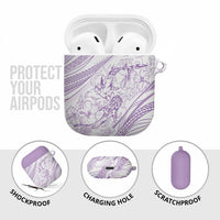 Sharks Couple Dreamy Polynesians Floral Sea AirPods Case Lilac LT7 - Polynesian Pride
