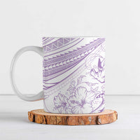 Sharks Couple Dreamy Polynesians Floral Sea Ceramic Mug Lilac LT7 Lilac - Polynesian Pride