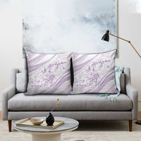 Sharks Couple Dreamy Polynesians Floral Sea Pillow Cover Lilac - Polynesian Pride