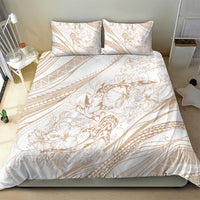 Sharks Couple Dreamy Polynesians Floral Sea Bedding Set Hazel - Polynesian Pride
