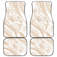 Sharks Couple Dreamy Polynesians Floral Sea Car Mats Hazel LT7 - Polynesian Pride