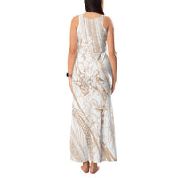Sharks Couple Dreamy Polynesians Floral Sea Tank Maxi Dress Hazel LT7 - Polynesian Pride