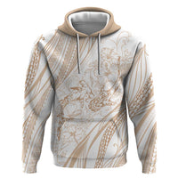 Sharks Couple Dreamy Polynesians Floral Sea Zip Hoodie Hazel LT7 Pullover Hoodie Hazel - Polynesian Pride