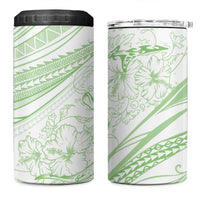 Sharks Couple Dreamy Polynesians Floral Sea 4 in 1 Can Cooler Tumbler Emerald LT7 One Size: 16 oz Emerald - Polynesian Pride