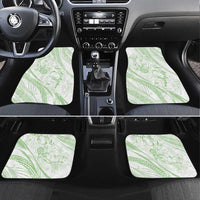Sharks Couple Dreamy Polynesians Floral Sea Car Mats Emerald LT7 Set 4pcs Emerald - Polynesian Pride