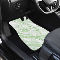 Sharks Couple Dreamy Polynesians Floral Sea Car Mats Emerald LT7 - Polynesian Pride