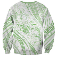 Sharks Couple Dreamy Polynesians Floral Sea Sweatshirt Emerald LT7 - Polynesian Pride