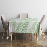 Sharks Couple Dreamy Polynesians Floral Sea Tablecloth Emerald LT7 - Polynesian Pride