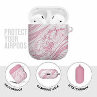 Sharks Couple Dreamy Polynesians Floral Sea AirPods Case Pink LT7 - Polynesian Pride
