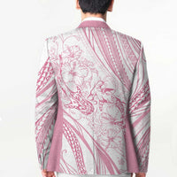 Sharks Couple Dreamy Polynesians Floral Sea Blazer Pink - Polynesian Pride
