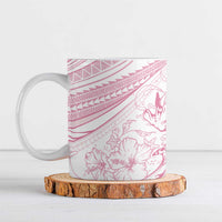Sharks Couple Dreamy Polynesians Floral Sea Ceramic Mug Pink LT7 Pink - Polynesian Pride