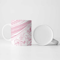 Sharks Couple Dreamy Polynesians Floral Sea Ceramic Mug Pink LT7 - Polynesian Pride