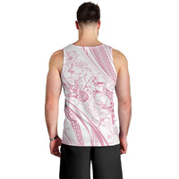 Sharks Couple Dreamy Polynesians Floral Sea Men Tank Top Pink LT7 - Polynesian Pride
